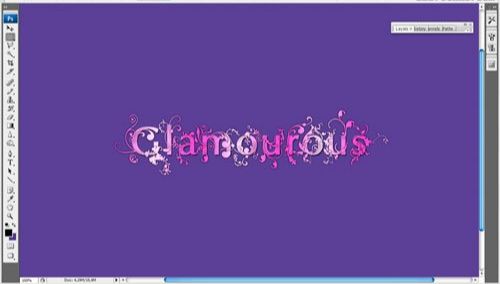 ps制作Glamourous字体特效(15)