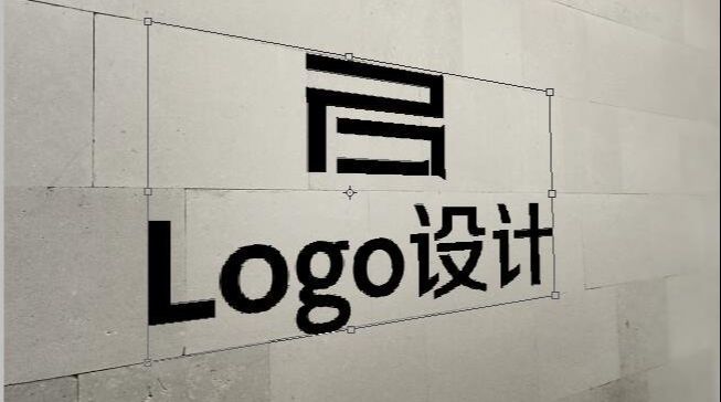 ps制作模仿墙上的立体LOGO文字(3)