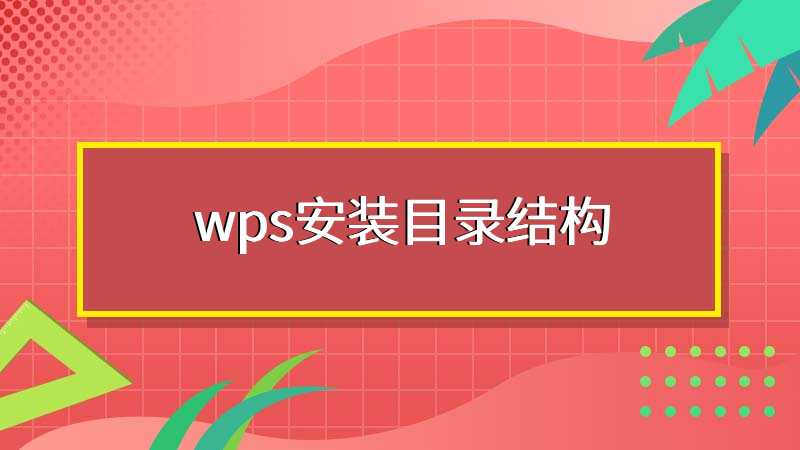 wps安装目录结构